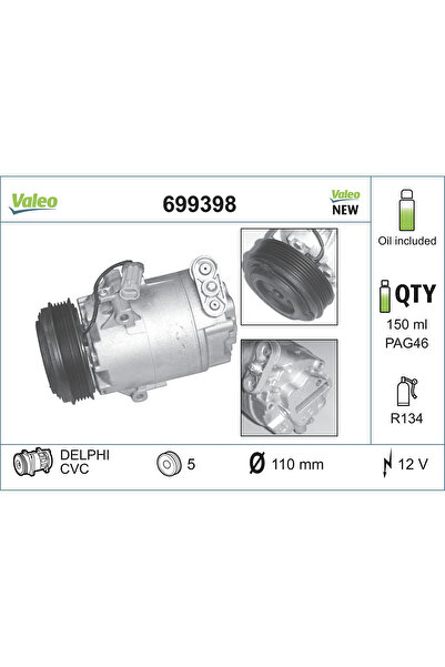 VALEO Compresor Climatizare Opel Astra G/Corsa C Vauxhall Agila Model 1/Corsa...