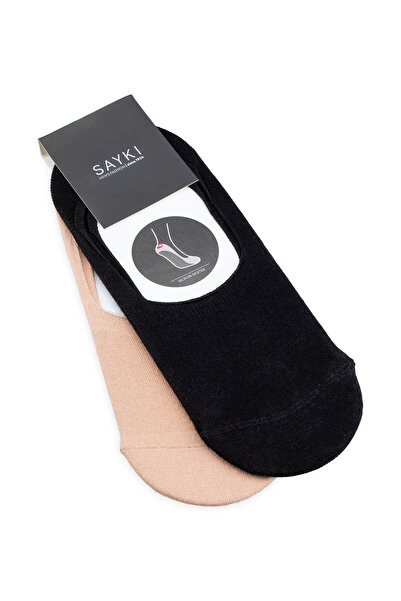 Hatemoğlu Black Cotton Double Ballet Socks