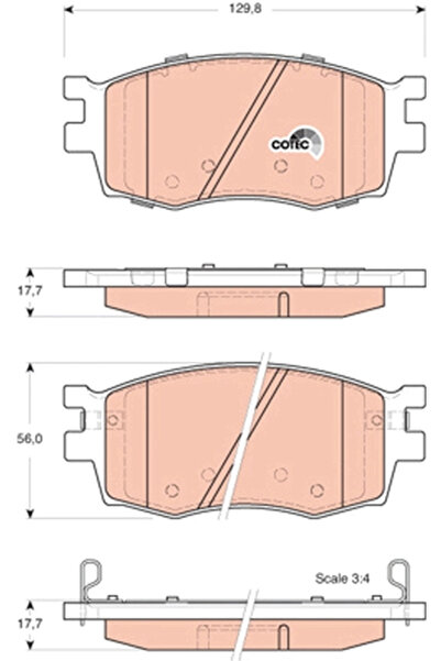 TRW Set Placute Frana Frana Disc Hyundai Accent 3/I20 1 Hyundai (Beijing) Accent