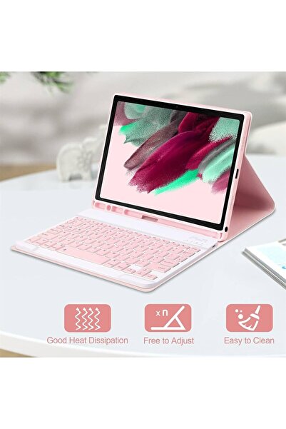 Fogy Galaxy Tab A11 Plus/a9+ Plus 11 İnç 2025 İçin Uyumlu Çıkarılabilir Bluetooth Klavyeli Klavye Kılıfı
