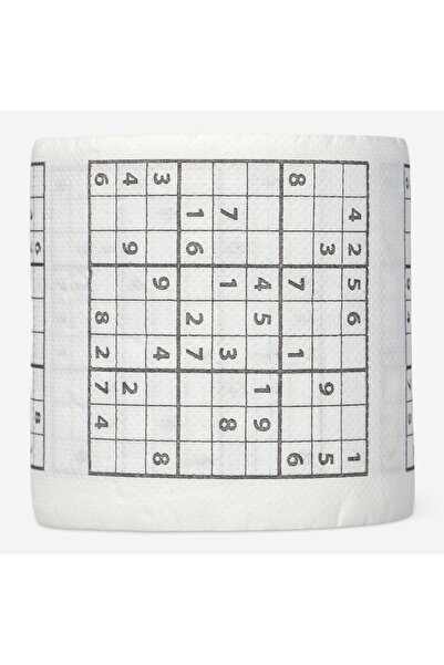 Flying Tiger Copenhagen Sudoku Desenli Beyaz Tuvalet Kağıdı
