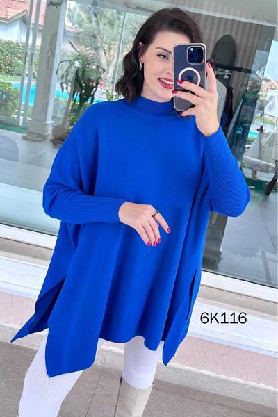 İnce Topuk بلوزة تريكو بأكمام الخفاش 6K116