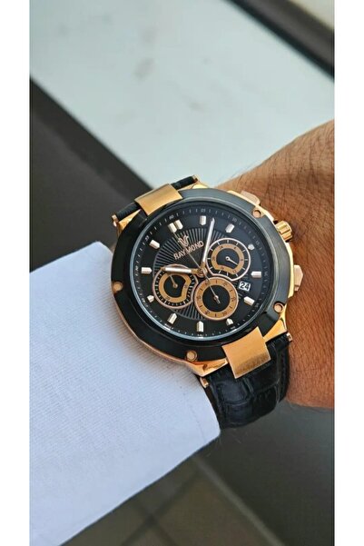 Raymond Men's Watch Rym-83003-Rose-Black