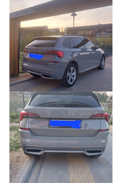 GUNTURKCAR Skoda Kamiq 2019-2023 TEK ÇIKIŞ difüzör görünüm