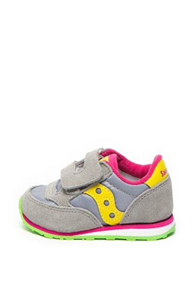 SAUCONY , Jazz suede inserts sports shoes, Gray, 20 EU