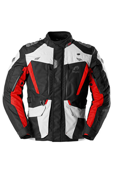 Furygan Apalaches EVO 4 Mevsim Motosiklet Montu Siyah Kırmızı