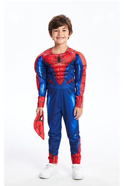 Partini Renklendir Örümcek Adam Maskeli Çocuk Kostümü