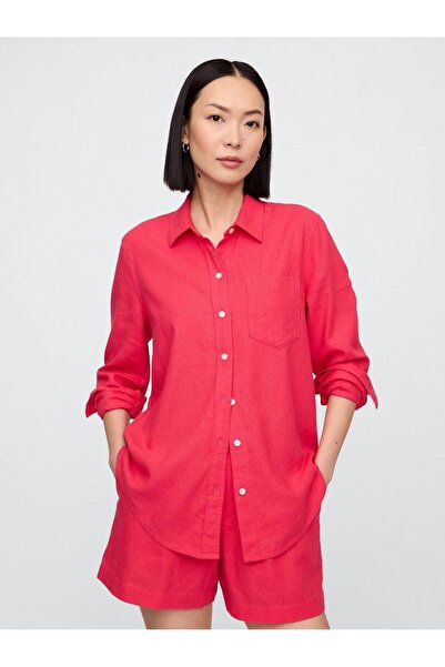 GAP V-Linen Easy Shirt - Beachy Women's Shirt