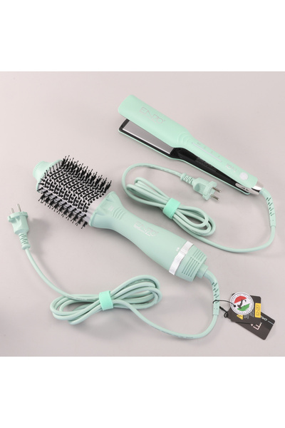 Enzo Professional ENZO EN-511 New Electric Straightener Curler One Step Hot Air Hair Blow Dryer Brush