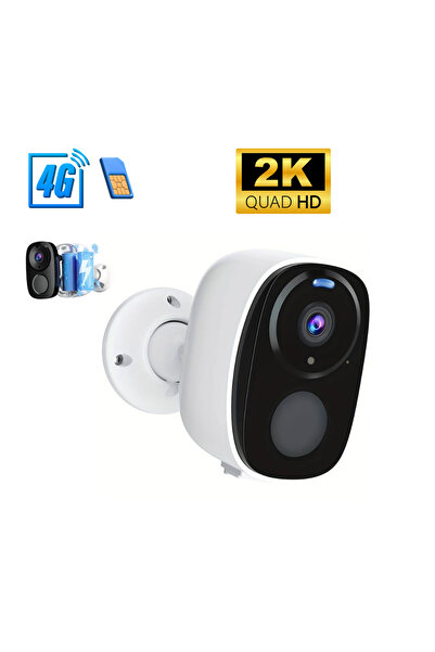 Taggo 4G Smart Surveillance Camera, 2K Resolution, Built-in Battery, App Controlled