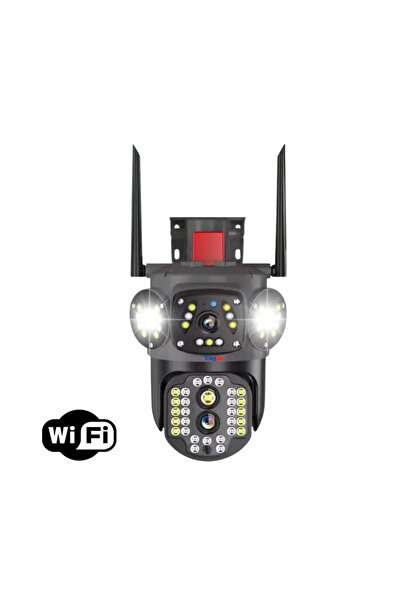 Taggo Cameră de supraveghere, WIFI, zoom 10X, 3 ecrane, rezoluție 4K, detectare umană