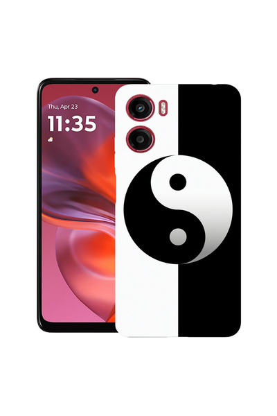 bestcase Carcasă ultra subțire TPU pentru Motorola Moto G06, Yin Yang, 2082906 B 1181