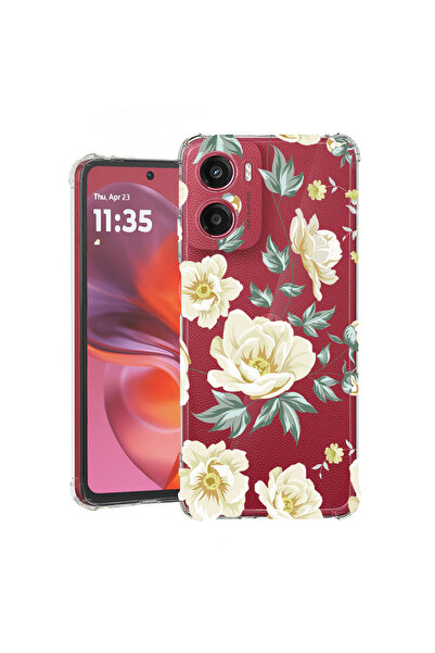 bestcase Carcasă antișoc pentru Motorola Moto G06, Flori, 2078499 AS 126