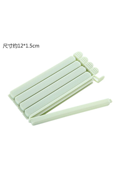 Choice مشابك أكياس خضراء مقاس 12 سم، 10 قطع، مشبك إغلاق للوجبات الخفيفة والطعام، ملحقات تخزين المطبخ المحمولة مقاس 12/15.5 سم أيضًا