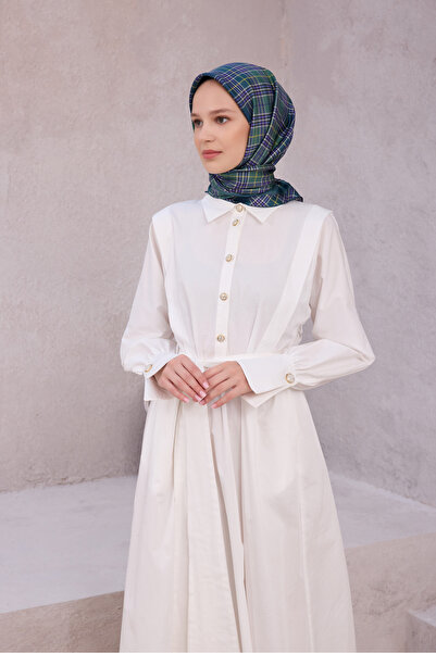 Belli Plaid Pattern Silk Twill Scarf 4218D01 50