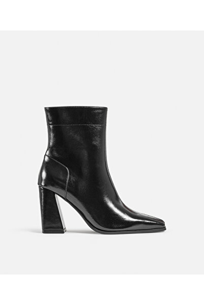 İpekyol Block Heel Leather Look Boots