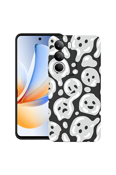 bestcase Carcasă ultrasubțire TPU pentru Realme C71, gri acid smiley, 2071154...
