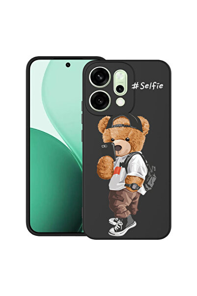 bestcase Carcasă ultrasubțire TPU pentru Oppo Reno14 5G, ursuleț de pluș cu d...
