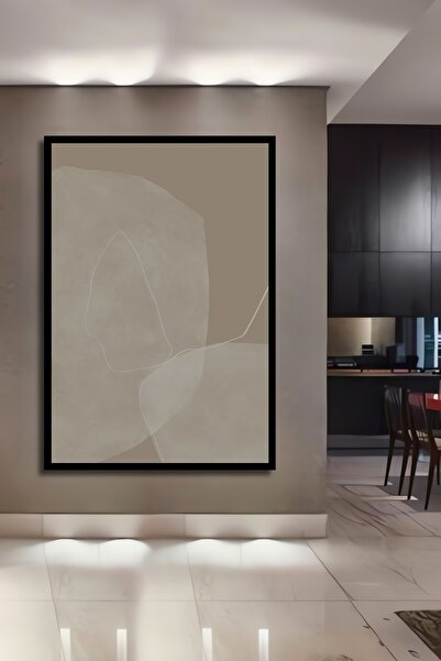 Teona Ahşap Διακοσμητικό ξύλινο ορθογώνιο έργο τέχνης με αφηρημένη σύνθεση με...