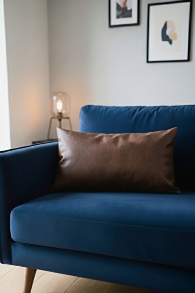 Soyoe Deri Kırlent Kılıfı Dekoratif Kırlent Suni Deri Yastık Kılıfı Ev Kırlent Ofis Kırlent Tekli