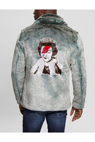 Guess Guess Fur Coat, green