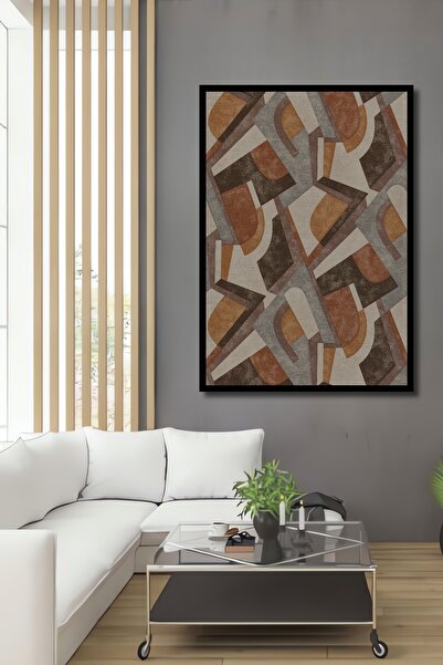 Teona Ahşap Tablou decorativ din lemn dreptunghiular cu aspect de cadru cu mo...