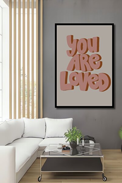 Teona Ahşap Tablou decorativ din lemn dreptunghiular Nu uitați că sunteți îndrăgostiți Aspect cadru