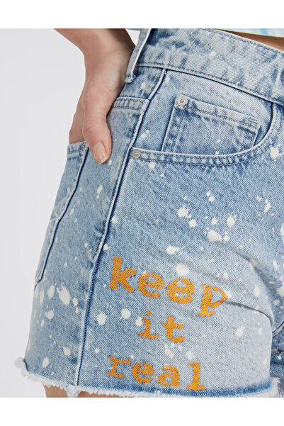 Guess Pantaloni scurți de blugi Guess, albastru