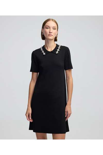 İpekyol Kristal taş işlemeli elbise