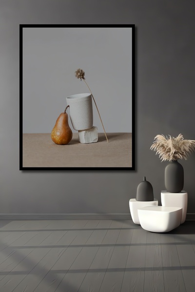 Teona Ahşap Tablou decorativ din lemn dreptunghiular cu aspect de cadru cu co...