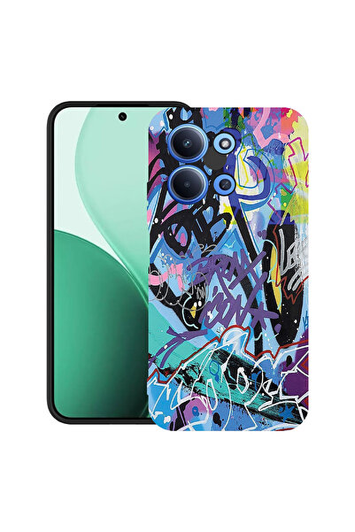 bestcase Carcasă ultra subțire TPU pentru Xiaomi Redmi 15C 5G (173mm), cu design Graffiti, 2100002 B 1184