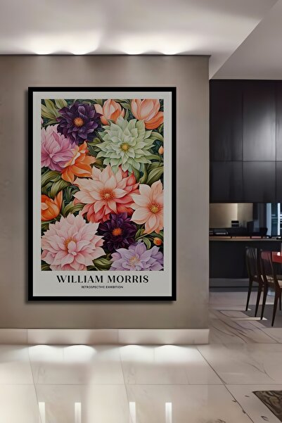 Teona Ahşap Tablou decorativ din lemn dreptunghiular cu flori colorate Aspect...