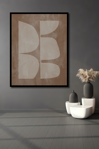 Teona Ahşap Tablou decorativ din lemn dreptunghiular, forme de artă abstractă, aspect de cadru