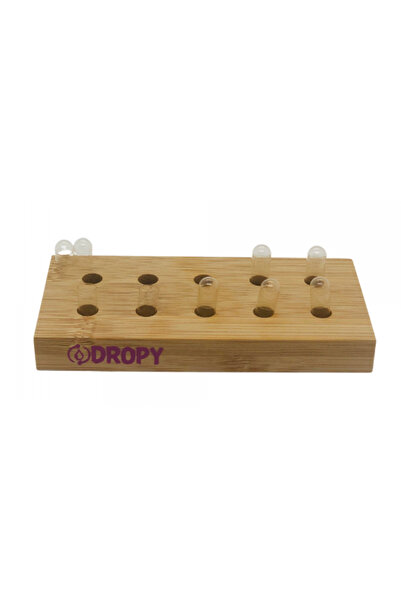 DROPY Bamboo Wooden Stand for Filling Vegetable Capsules with Essential Oils, Mini Blend No.10