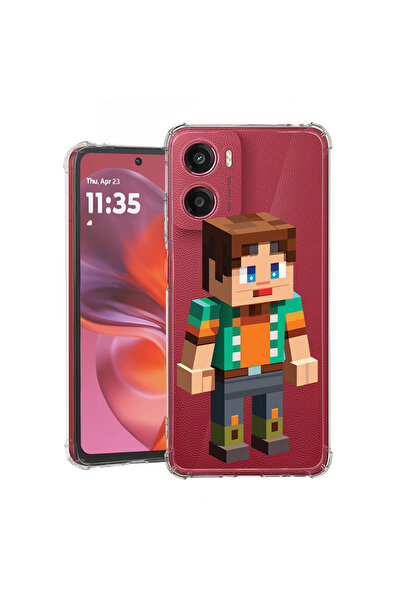 bestcase Αντικραδασμική θήκη για Motorola Moto G06, χαρακτήρας Minecraft, 207...
