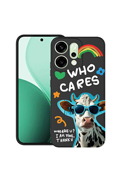 bestcase Carcasă ultra subțire TPU pentru Oppo Reno14 5G, Cool Cow - Who Care...