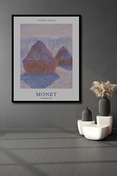 Teona Ahşap Tablou decorativ din lemn dreptunghiular Giverny Franța Aspect ca...