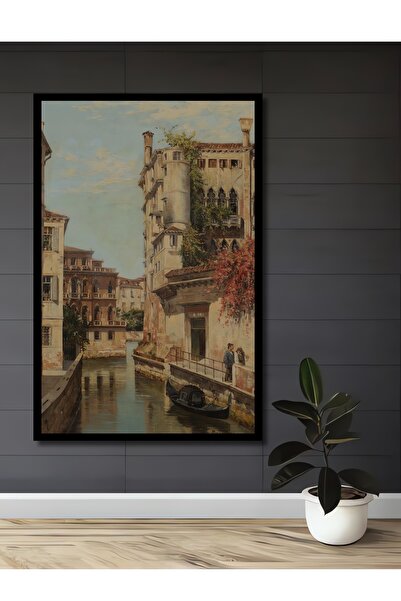 Teona Ahşap Tablou decorativ din lemn dreptunghiular cu vedere la cadru cu pe...