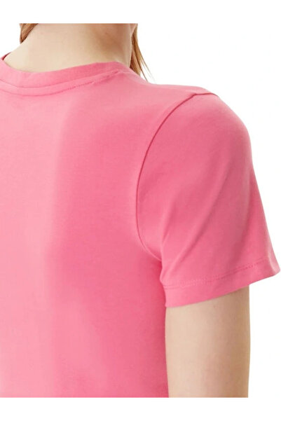 Guess Jeans Women Pink Slim Fit T-Shirt W4Yi04J1314-A619