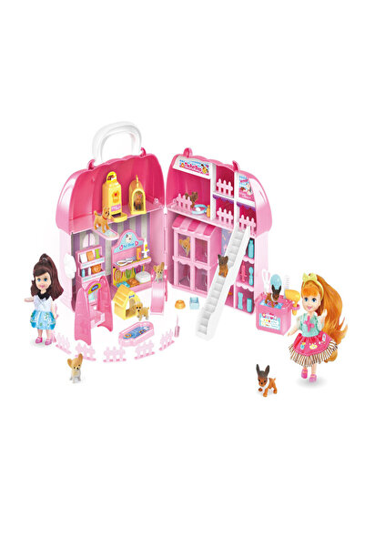 TSUMAB مجموعة ألعاب متجر الحيوانات الأليفة مع الدمى والإكسسوارات - لعبة محمول...