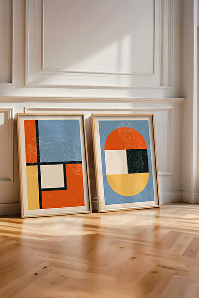 huhuli Set de picturi cu ramă din lemn, 2 piese Huhu15