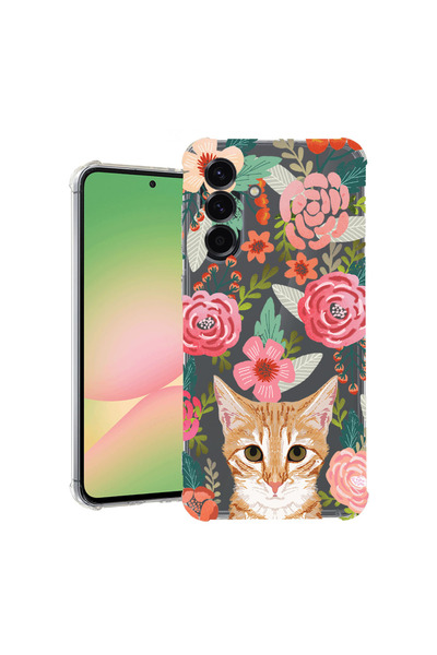 bestcase Carcasă antișoc pentru Samsung Galaxy A17 5G, Pisică și Flori, 20784...