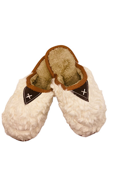 CRACOS Papuci caldurosi de casa pentru dama, albi, mărime 36-37, 25 centimetri