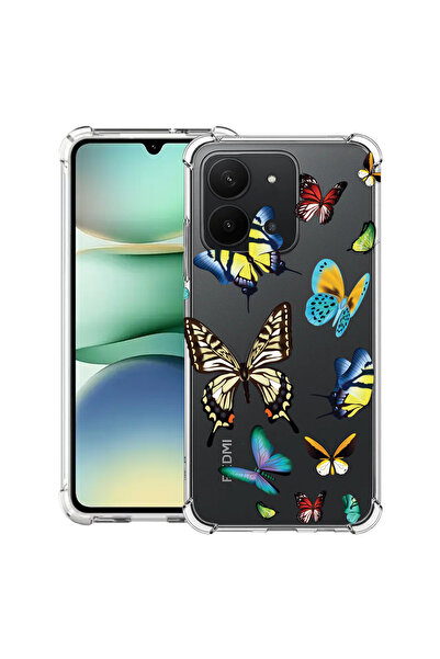 bestcase Carcasă antișoc pentru Xiaomi Redmi 15C 4G (171 mm), fluturi coloraț...