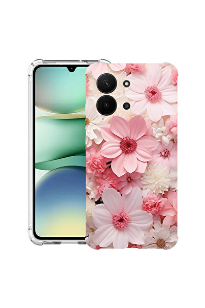 bestcase Carcasă antișoc pentru Xiaomi Redmi 15C 4G (171 mm), margaretă roz ș...