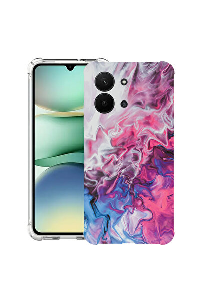 bestcase Carcasă antișoc pentru Xiaomi Redmi 15C 4G (171 mm), roz marmorat și...