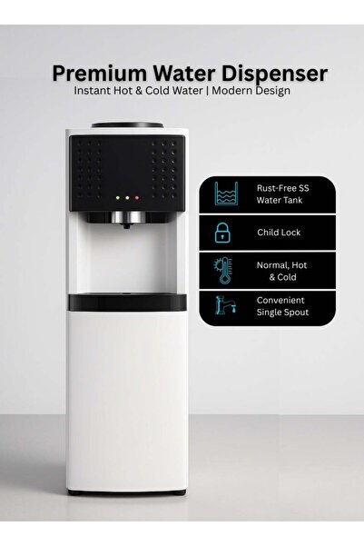 Venüs VENUS VWD5FS Top Load Water Dispenser | Touch-Free Sensor, Single Spout, Rust-Free Stainless Steel T