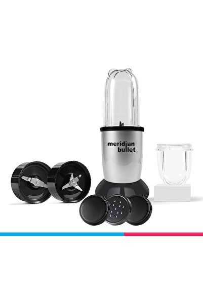 Meridian Bullet Blender 450W – Compact & Powerful 6-Piece High-Speed Mixer with Coffee, Nuts & Spi