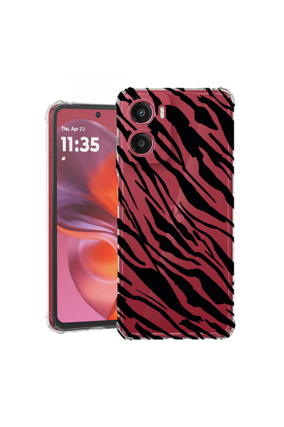 bestcase Carcasă antișoc pentru Motorola Moto G06, model zebră, 2078499 AS 1059