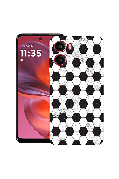 bestcase Θήκη TPU εξαιρετικά λεπτή για Motorola Moto G06, μοτίβο ποδοσφαίρου,...